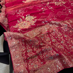 Pure Khaddi Georgette Saree
