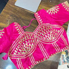 Gota Patti Gazi Silk Blouse