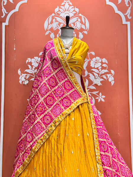 CHINON EMBROIDERY PEACOCK LEHENGA
