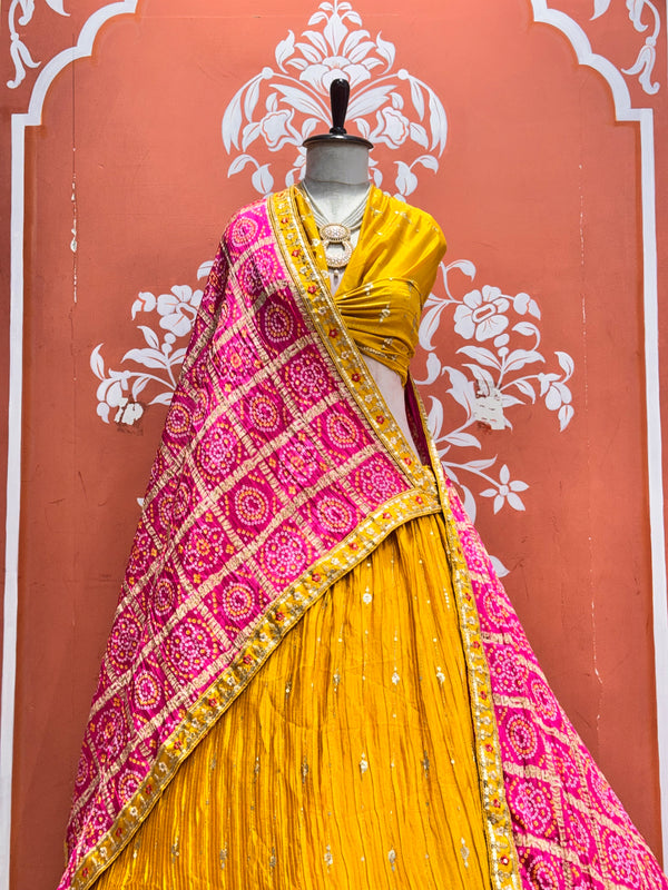 CHINON EMBROIDERY PEACOCK LEHENGA