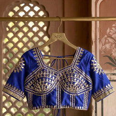 Gota Patti Gazi Silk Blouse