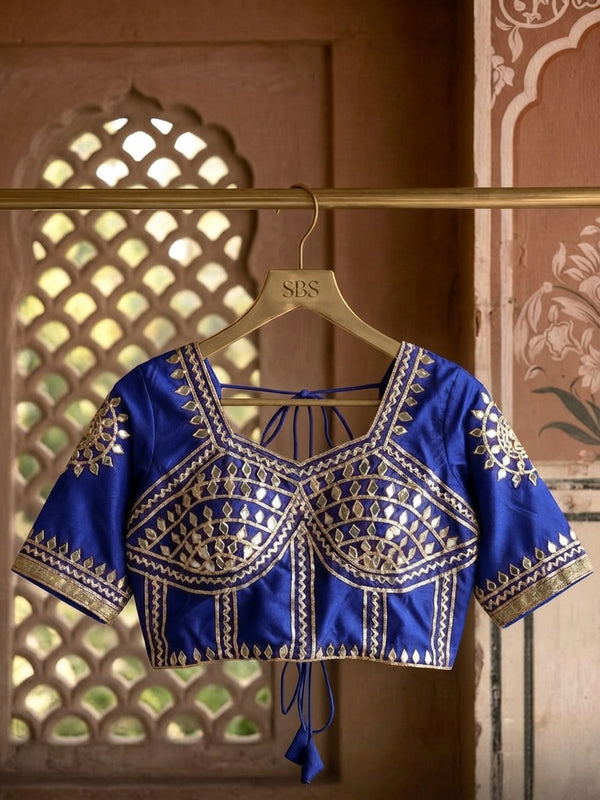 Gota Patti Gazi Silk Blouse