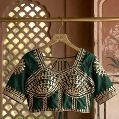 Gota Patti Gazi Silk Blouse