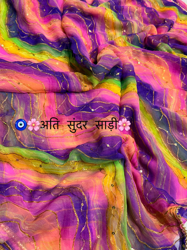 Leheriya Saree