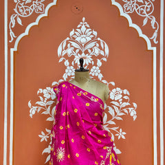 CHINON GOTA WORK LEHERIYA LEHENGA