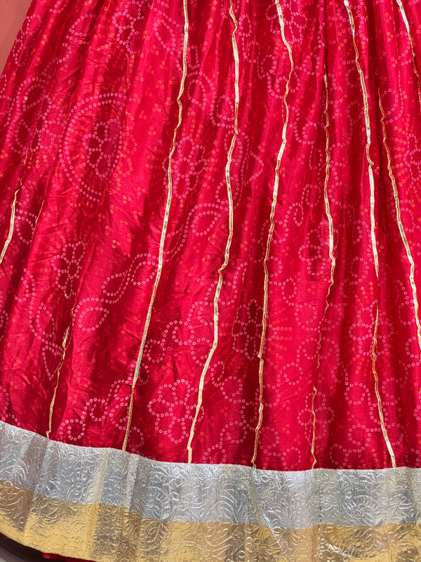 Karwachauth Bandhej Lehenga