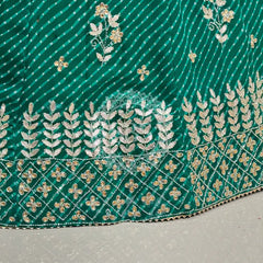 60 GM GEORGETTE LEHERIYA LEHENGA
