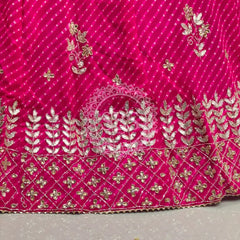 60 GM GEORGETTE LEHERIYA LEHENGA