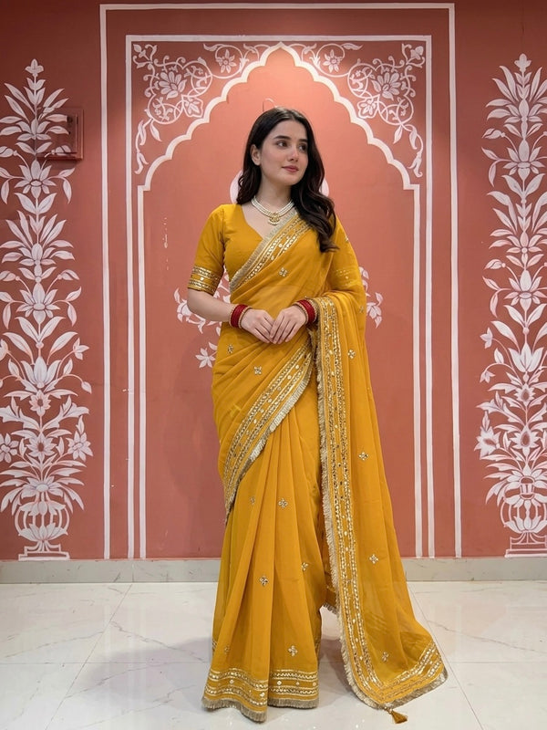 Kacha Gota Saree