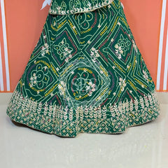 60GM GEORGETTE BANDHANI HANDWORK LEHENGA