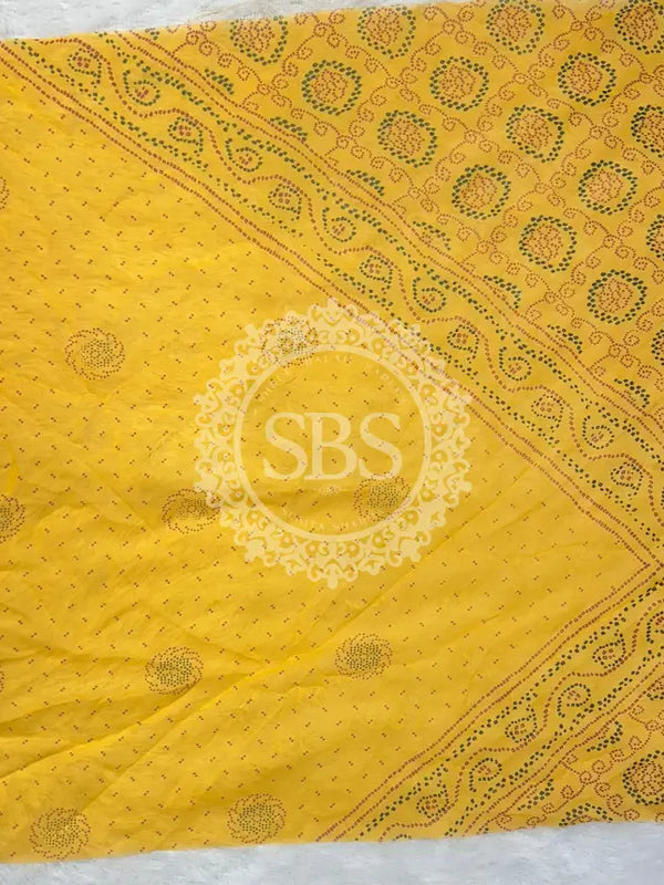 60GM GEORGETTE BHANDHANI GOTA PATTI LEHENGA