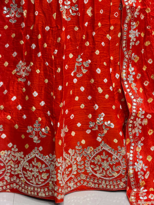 Modal Gajji Bandhej Lehenga
