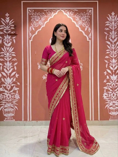 Kacha Gota Saree