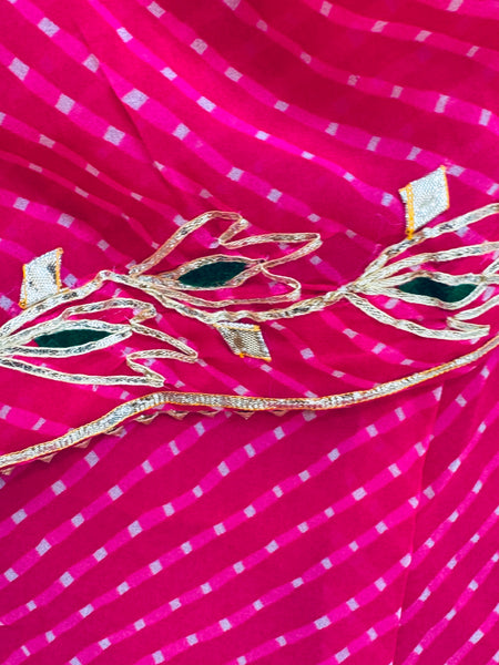 60GM GEORGETTE GOTA PATTI MOTHRA LEHENGA