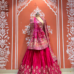 Pure Gajji Silk Lehenga