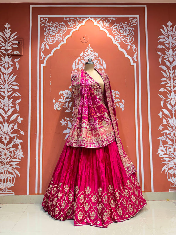 Pure Gajji Silk Lehenga