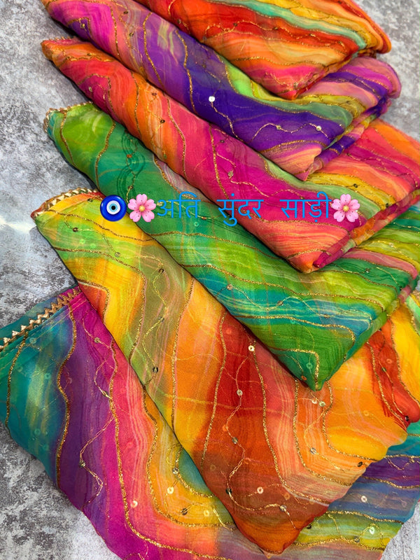Leheriya Saree