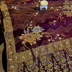 Pure Khaddi Georgette Saree