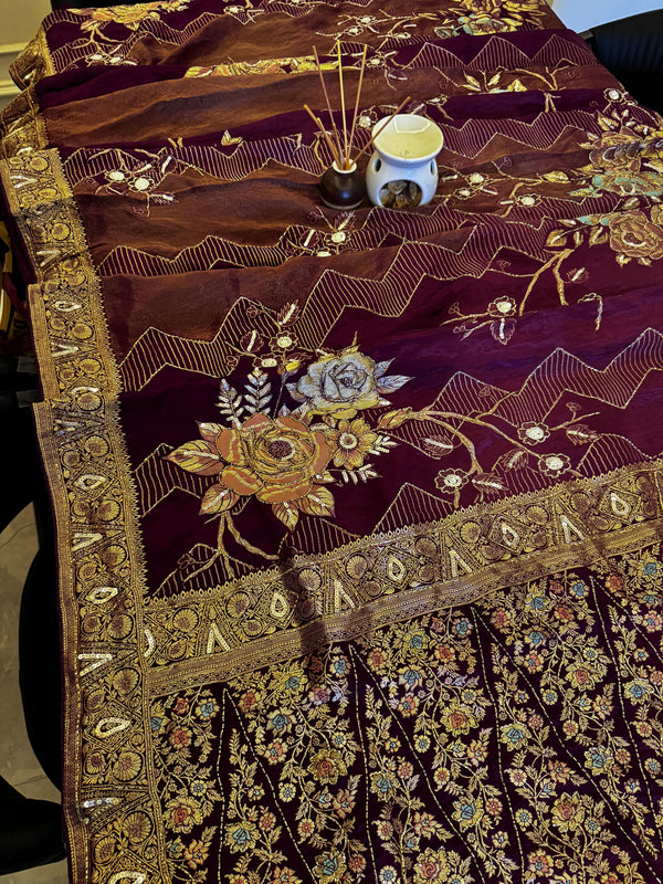 Pure Khaddi Georgette Saree