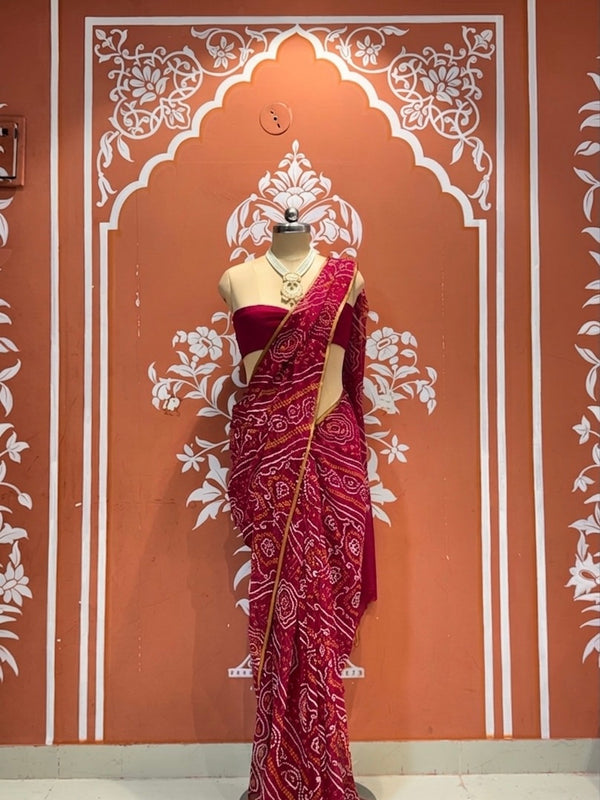 Bandhej Saree
