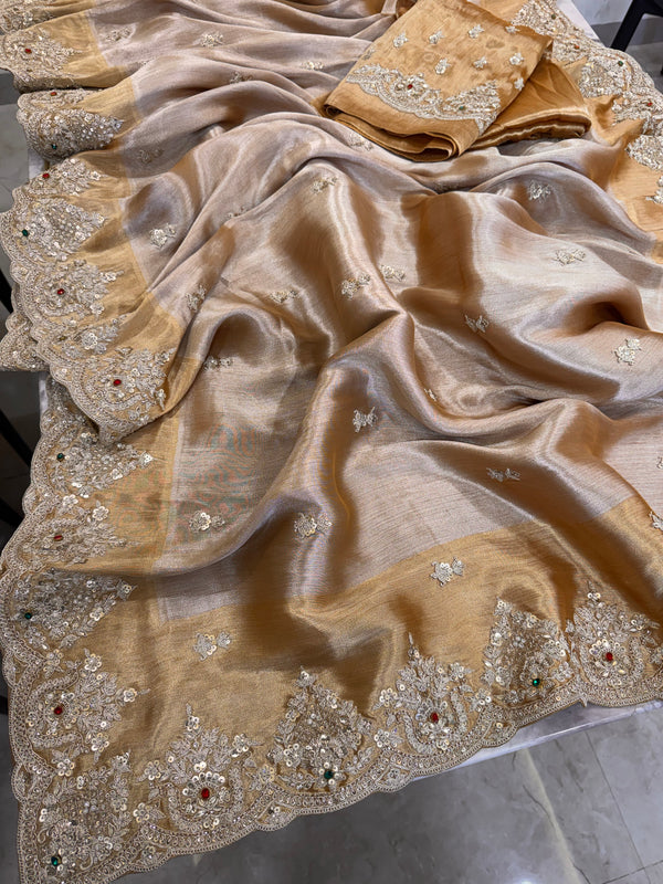 Kanjiwaram Gemstone Saree