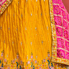 CHINON EMBROIDERY PEACOCK LEHENGA