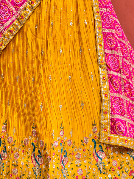 CHINON EMBROIDERY PEACOCK LEHENGA