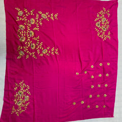 UNSTITCHED SILK GOTA PATTI HANDWORK BLOUSE
