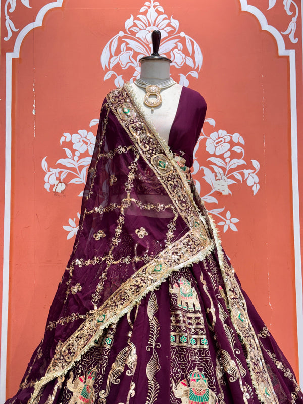 Rajwadi Lehenga