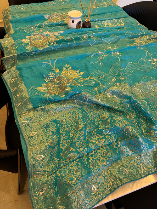 Pure Khaddi Georgette Saree