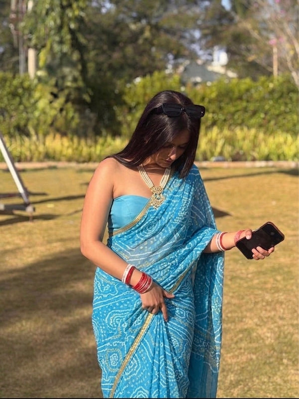 Bandhej Saree