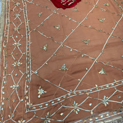 Gota Jal semi chiffon Saree