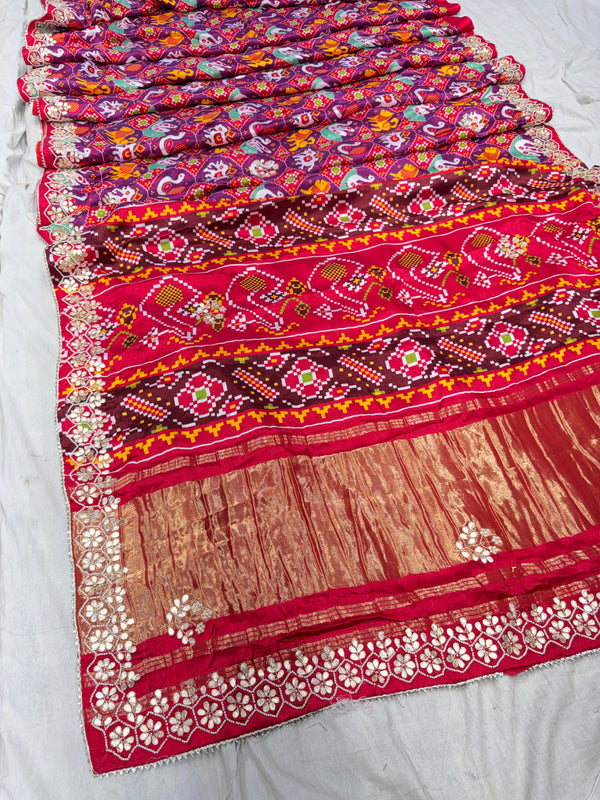 Ajrak Silk Saree
