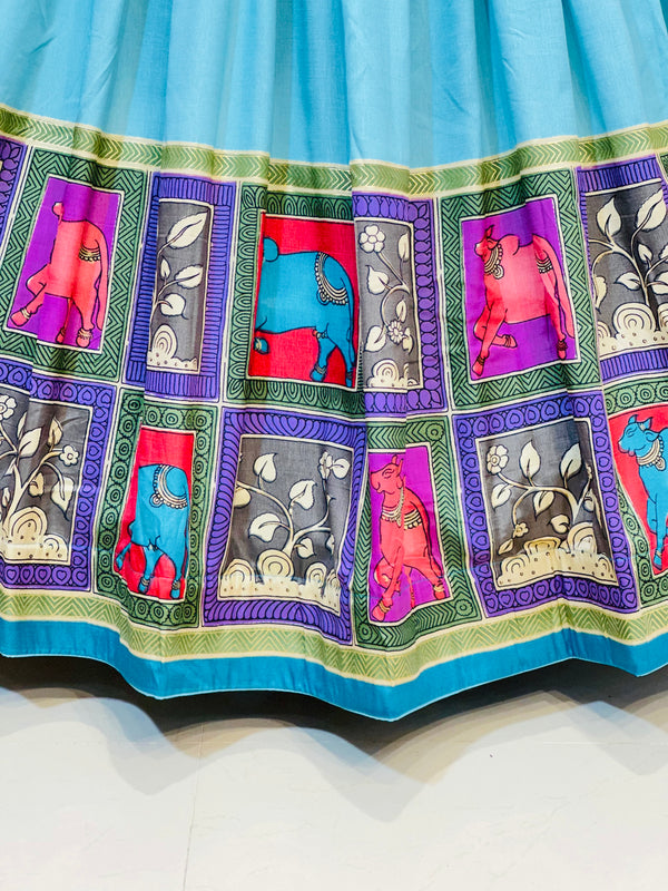 TUSSAR SILK GUJRATI LEHENGA