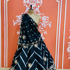 CHINON GOTA WORK LEHERIYA LEHENGA