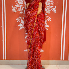 Bandhej Saree