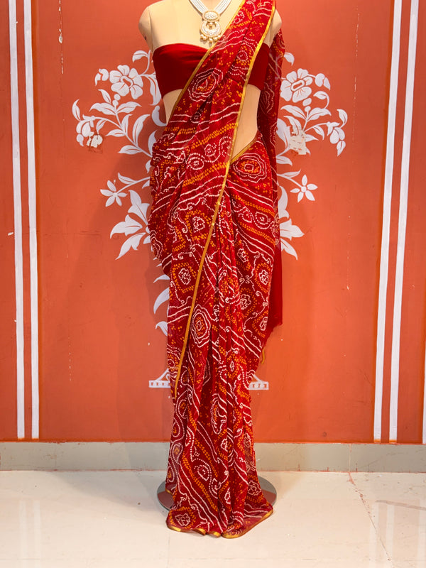 Bandhej Saree