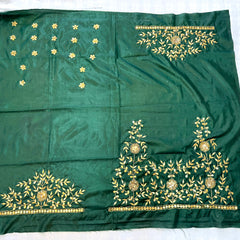 UNSTITCHED SILK GOTA PATTI HANDWORK BLOUSE