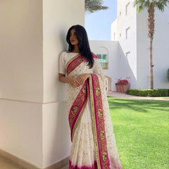 Georgette Zari Saree