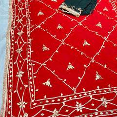 Gota Jal semi chiffon Saree
