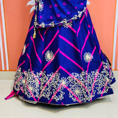 CHINON GOTA WORK LEHERIYA LEHENGA