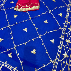Gota Jal semi chiffon Saree