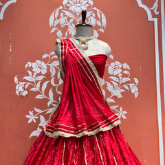 Karwachauth Bandhej Lehenga