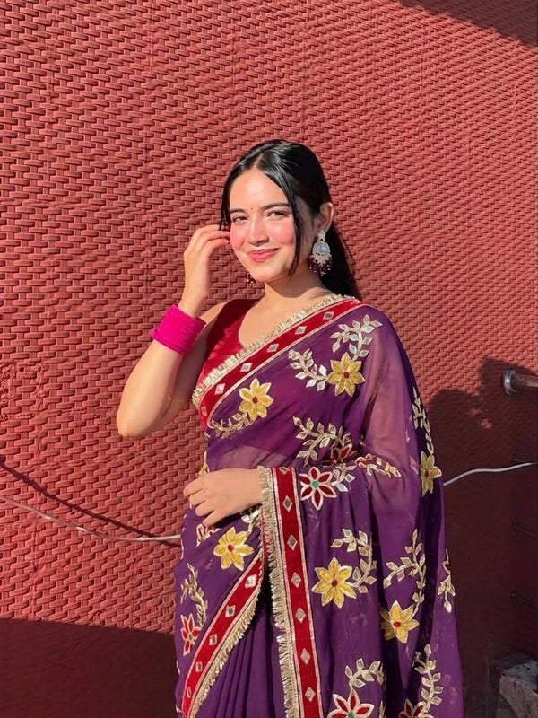 Flower Saree