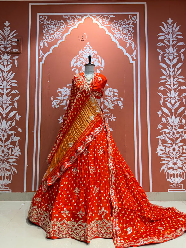 Modal Gajji Bandhej Lehenga