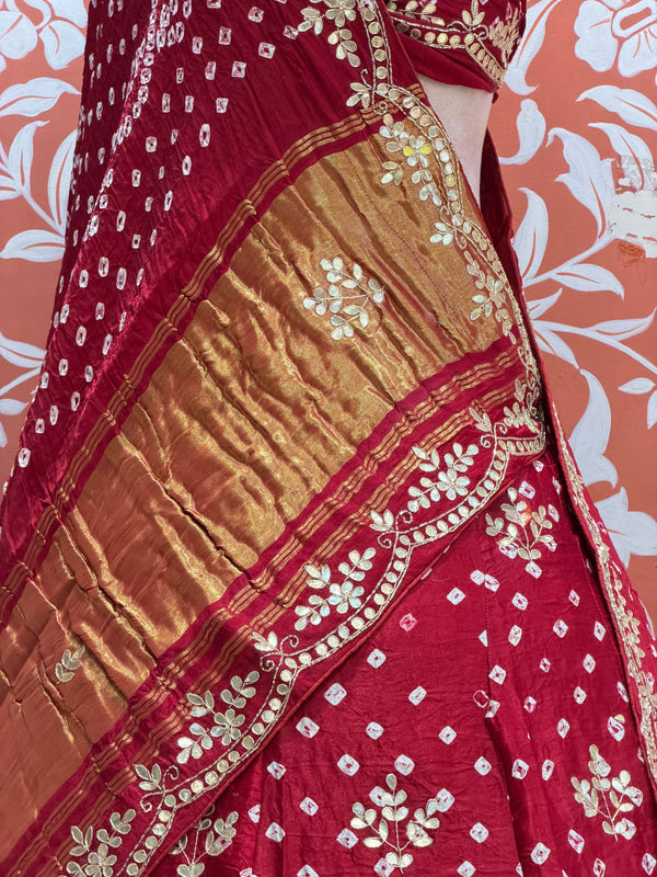 Modal Gajji Bandhej Lehenga