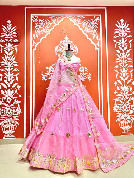 Pure Organza Lehenga Set
