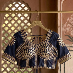 Gota Patti Gazi Silk Blouse