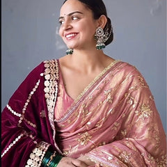 Pure Golden Tissue Gota Patti Saree