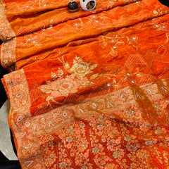 Pure Khaddi Georgette Saree